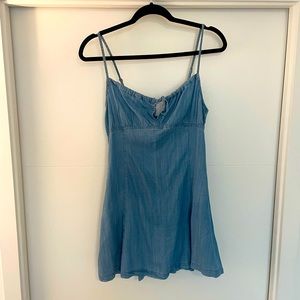 Topshop denim mini dress